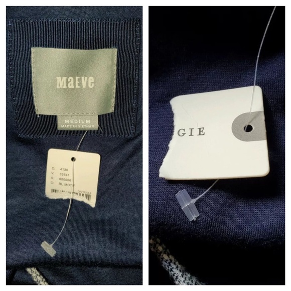 New Anthropologie Maeve Wrap Dress Sz M Blue - Picture 6 of 8